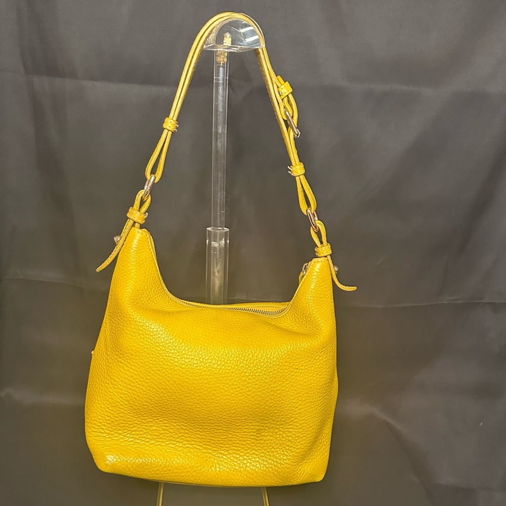 Dooney & Bourke Mustard Dillen HoBo - Picture 4 of 11